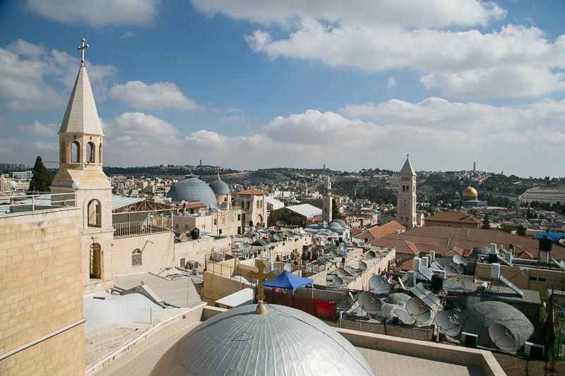Blick über die Dächer der Jerusalemer Altstadt