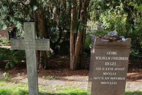 Besuch am Grab von Hegel (1770–1831)