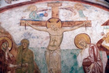 Basilika Aquileia, Kreuzigung, 12. Jh.
