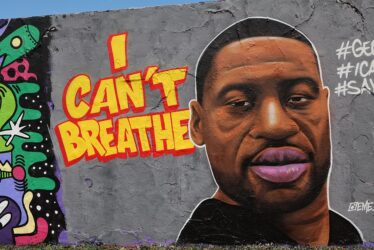 Graffito von George Floyd, Mauerpark Berlin