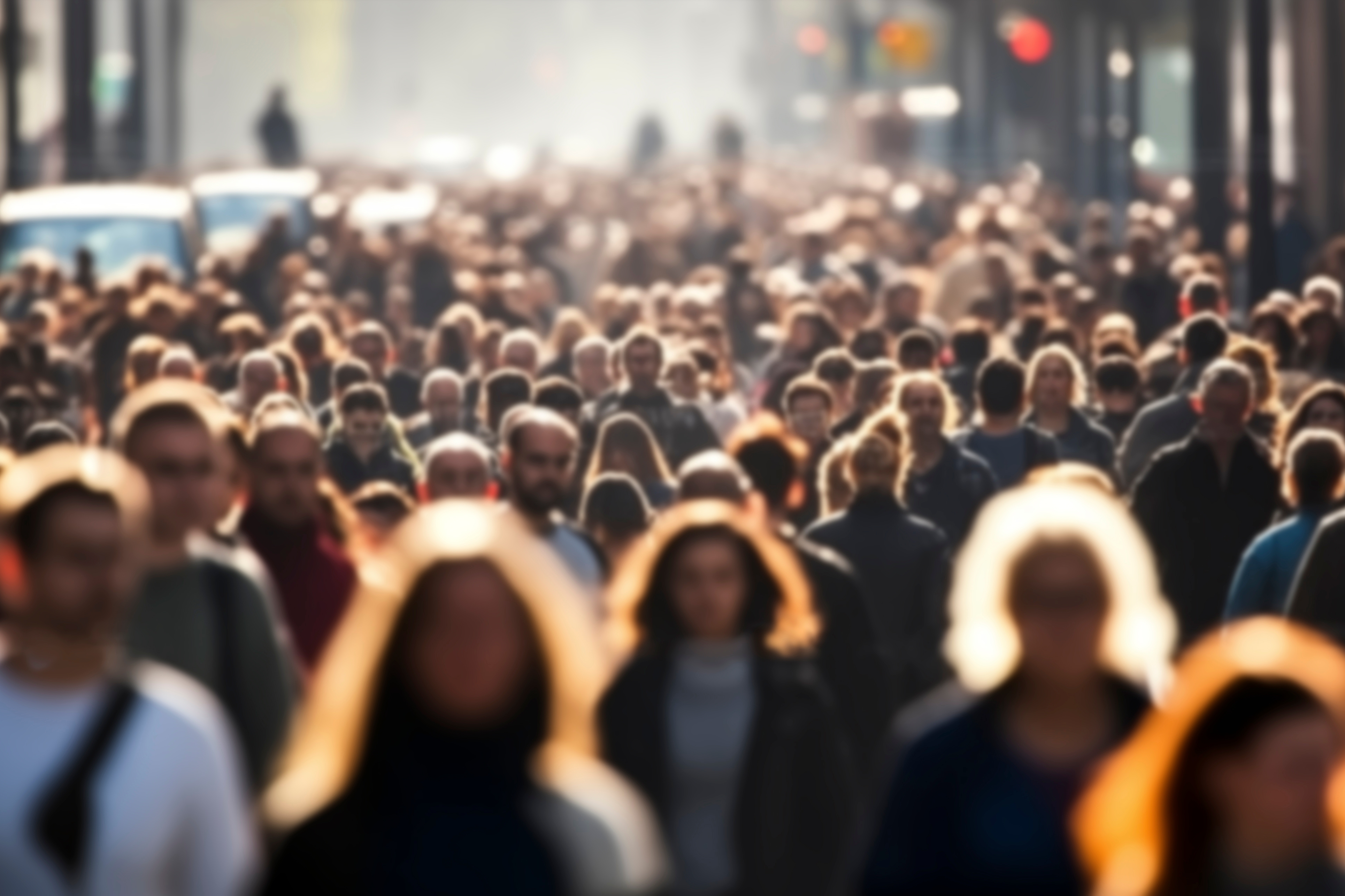 Crowd,On,Busy,Street.urban,Life.blurred,Defocused,Of,Unrecognized,Crowd,People