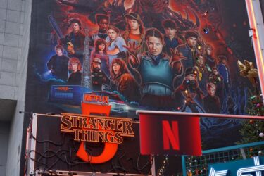 Berlin,,Germany,-,December,9,,2025:,Stranger,Things,Season,5 Plakat zur Staffel fünf von Stranger Things