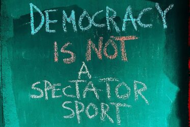 Sabel Demokratie Damokratie is not a spectator sport