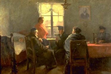 Sanuel_Hirszenberg_The_Sabbath_Rest Sabbatnachmittag in einer jüdischen Familie